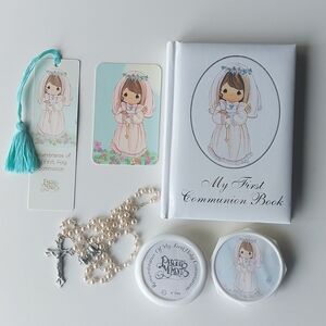 Vintage Religious Catholic Goods: Rosary, Book, etc